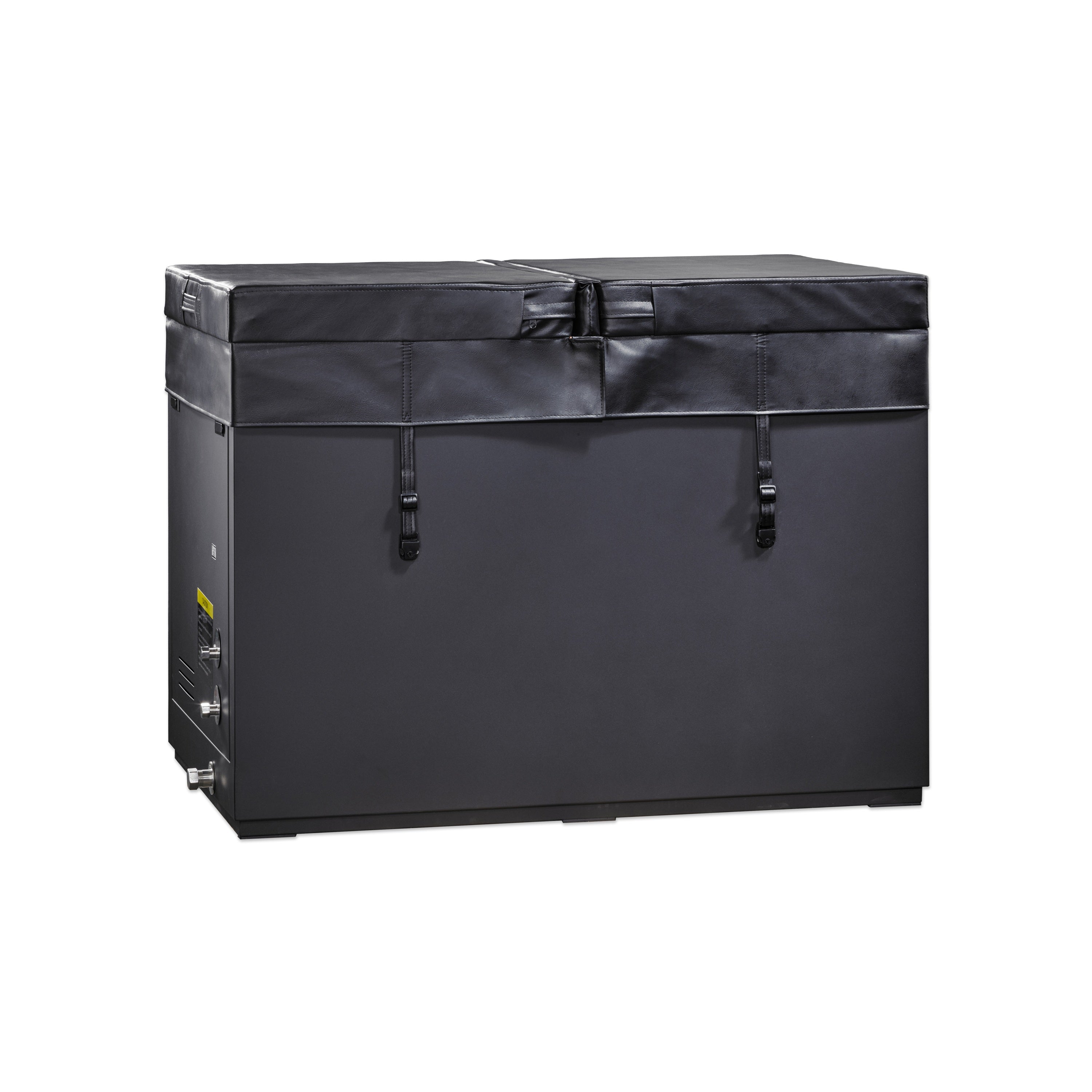Cuboid 304 SS Cold Plunge Tub – Front with Cover