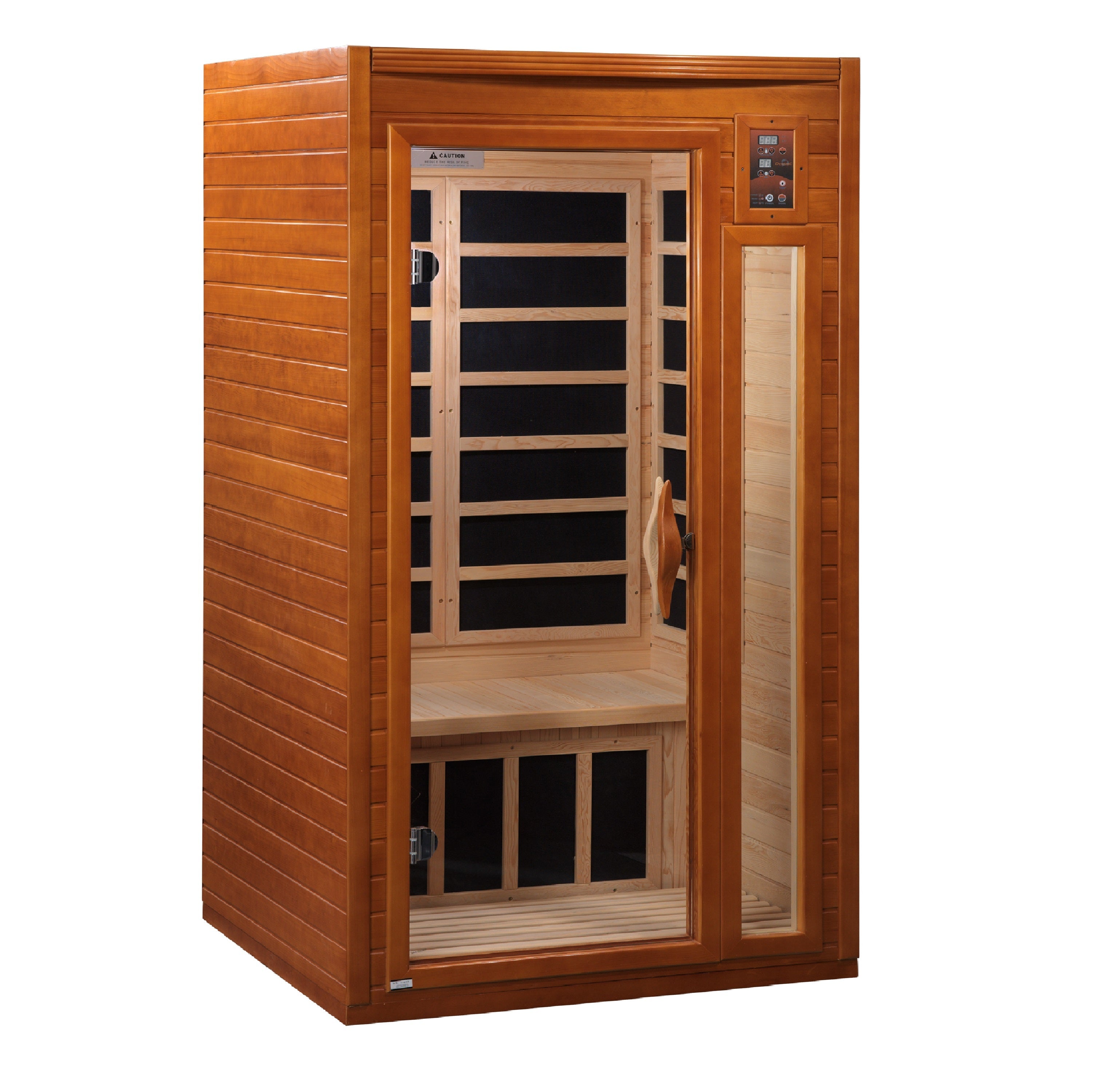 Dynamic Barcelona 1-2 Person Low EMF FAR Infrared Sauna - Front View