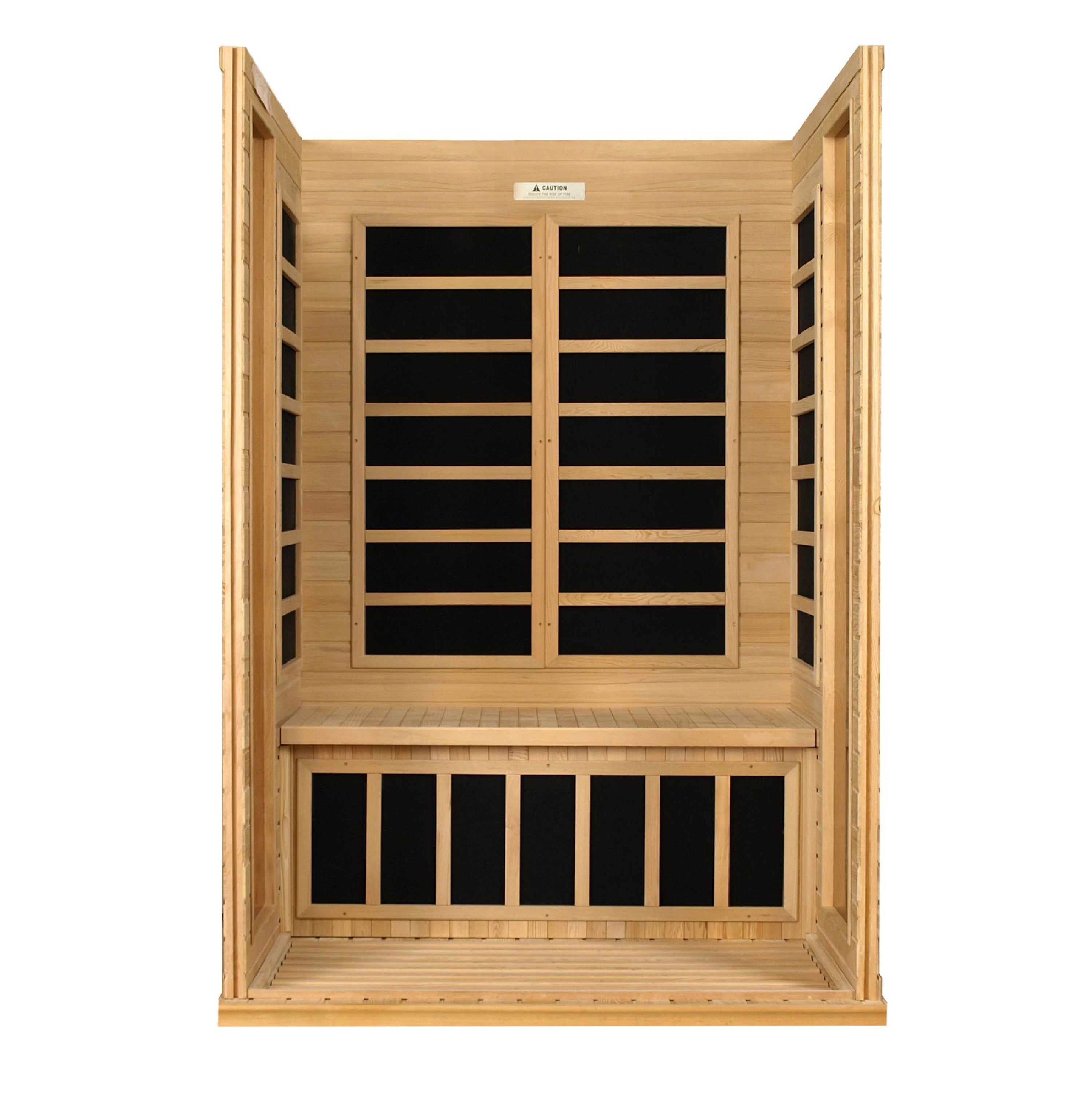 Dynamic Versailles Sauna - Interior Seating and Heater Layout