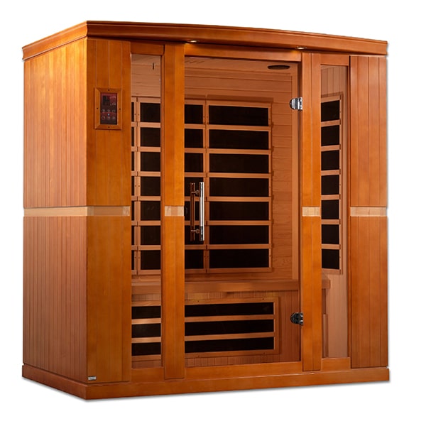 Dynamic Bergamo DYN-6440-01 4-Person Low EMF FAR Infrared Sauna - Right Angle View