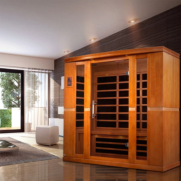 Dynamic Bergamo DYN-6440-01 4-Person Low EMF FAR Infrared Sauna - Lifestyle Living Room