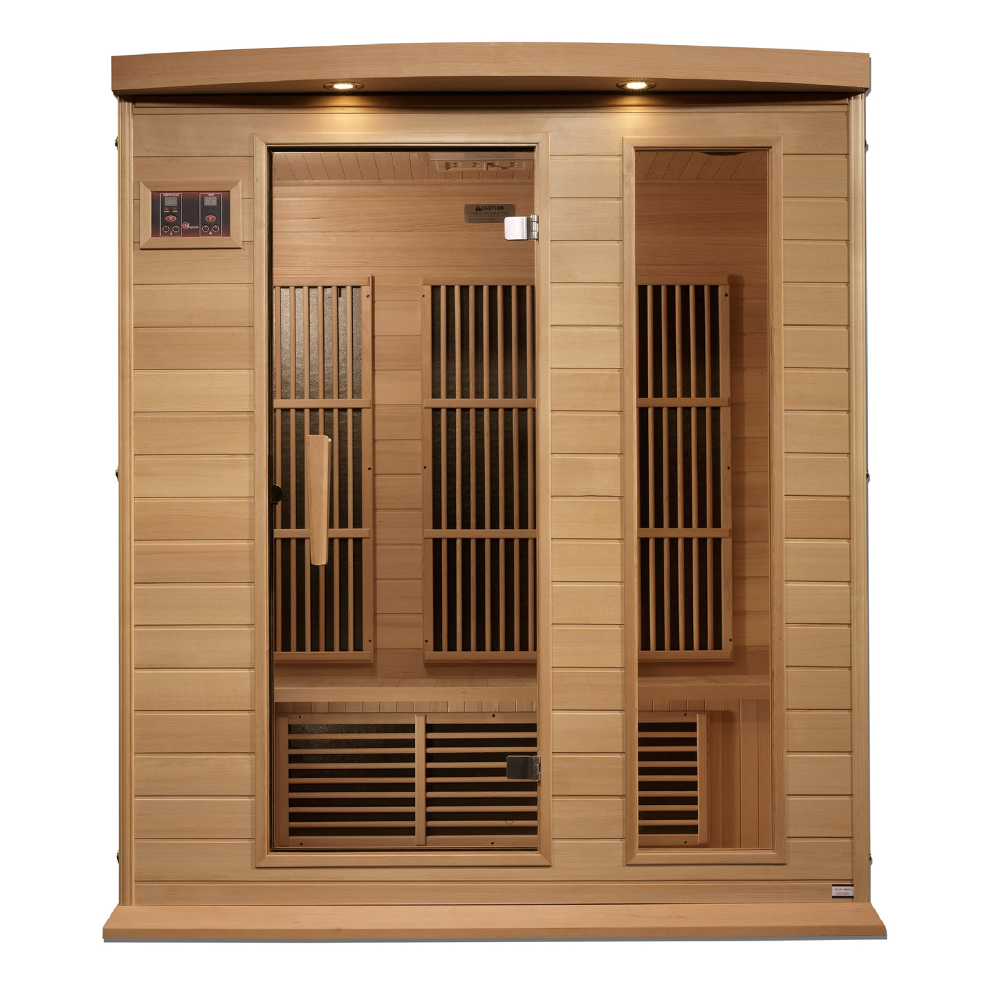 Maxxus MX-K306-01 3-Person Infrared Sauna - Angled View