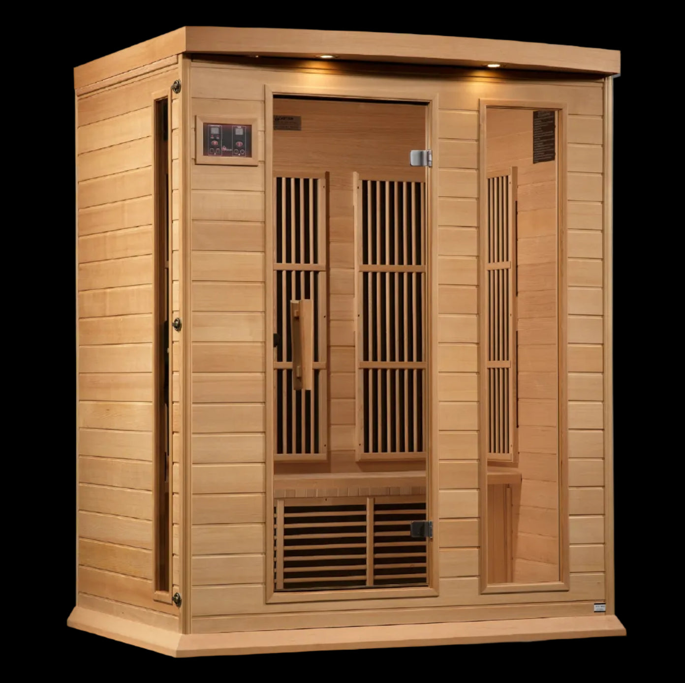 Maxxus MX-K306-01 3-Person Low EMF FAR Infrared Sauna - Front View