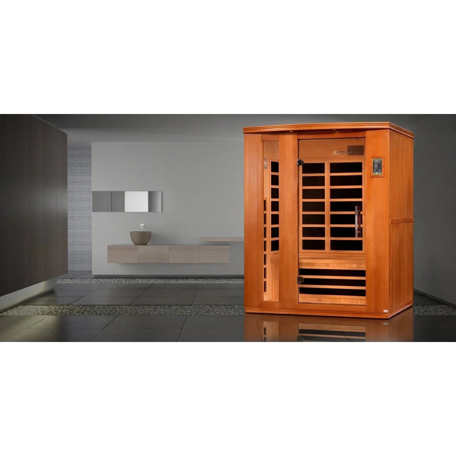 Dynamic Lugano DYN-6336-02 Infrared Sauna - Below Bench Heater Detail