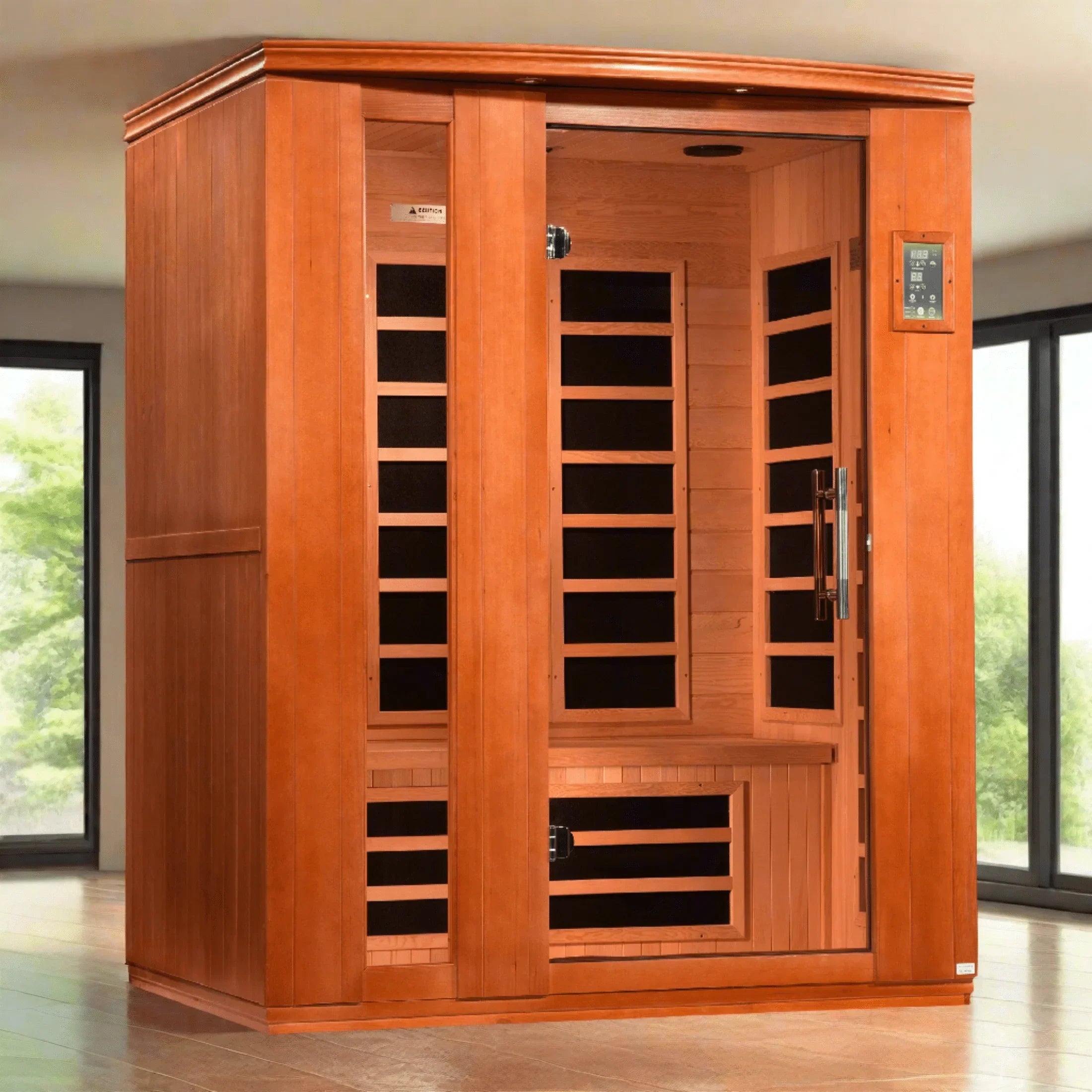 Dynamic Lugano DYN-6336-02 Infrared Sauna - Interior Cabin View