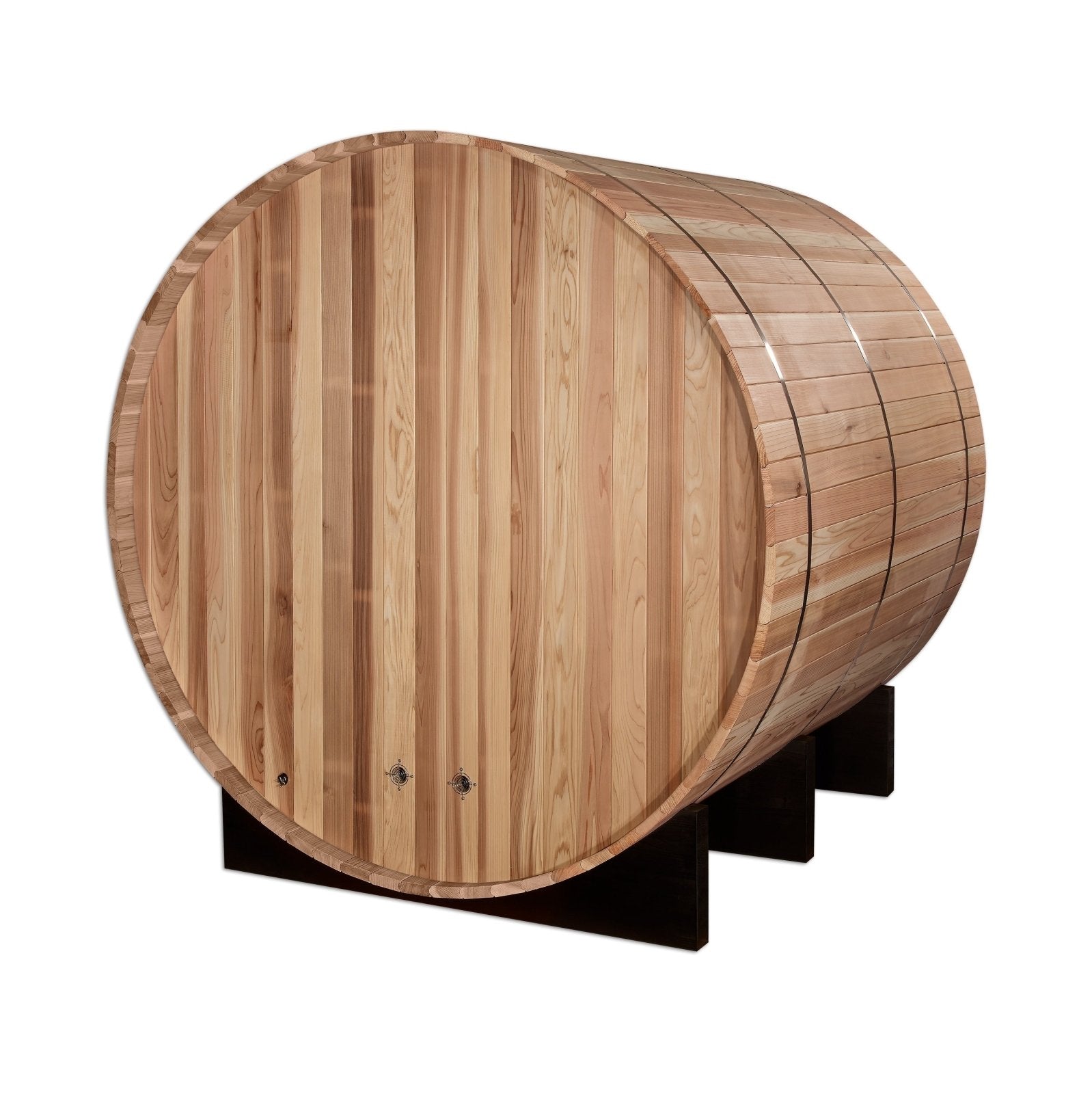 Golden Designs Arosa GDI-B004-01 4-Person Barrel Sauna - Rear View