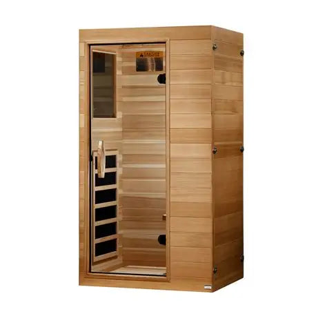 Dynamic Ultra Compact 1-person Ultra Low EMF FAR Indoor Infrared Sauna + Red Light Therapy | DYN-1101-01 Elite