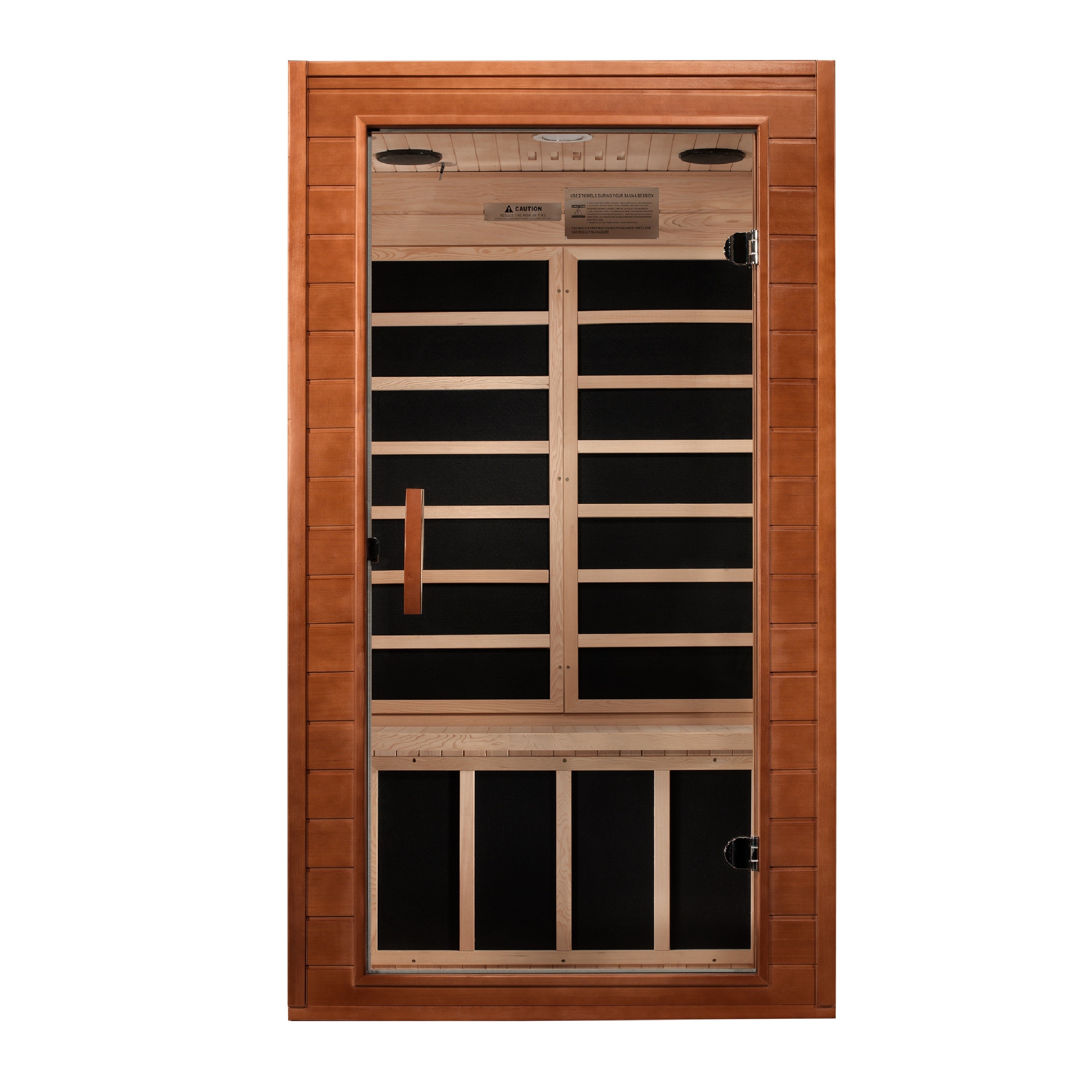 Dynamic Avila Sauna - Interior View with Hemlock Wood Bench