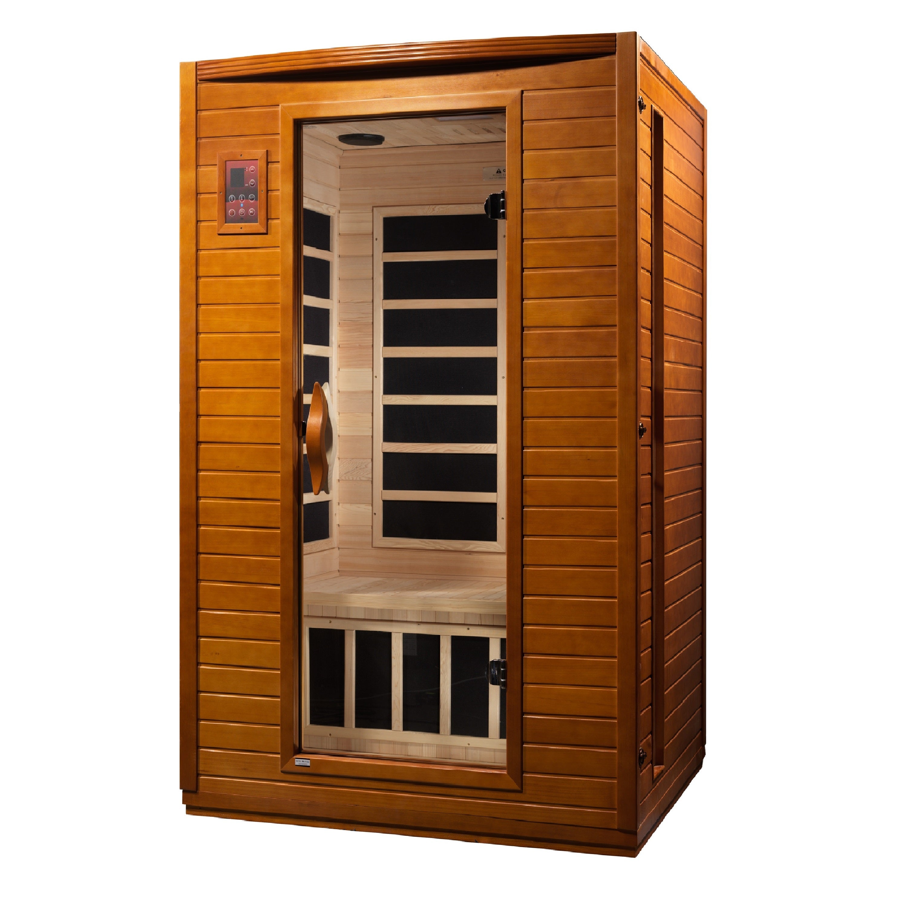 Dynamic Versailles Sauna - Angle View with Tempered Glass Door