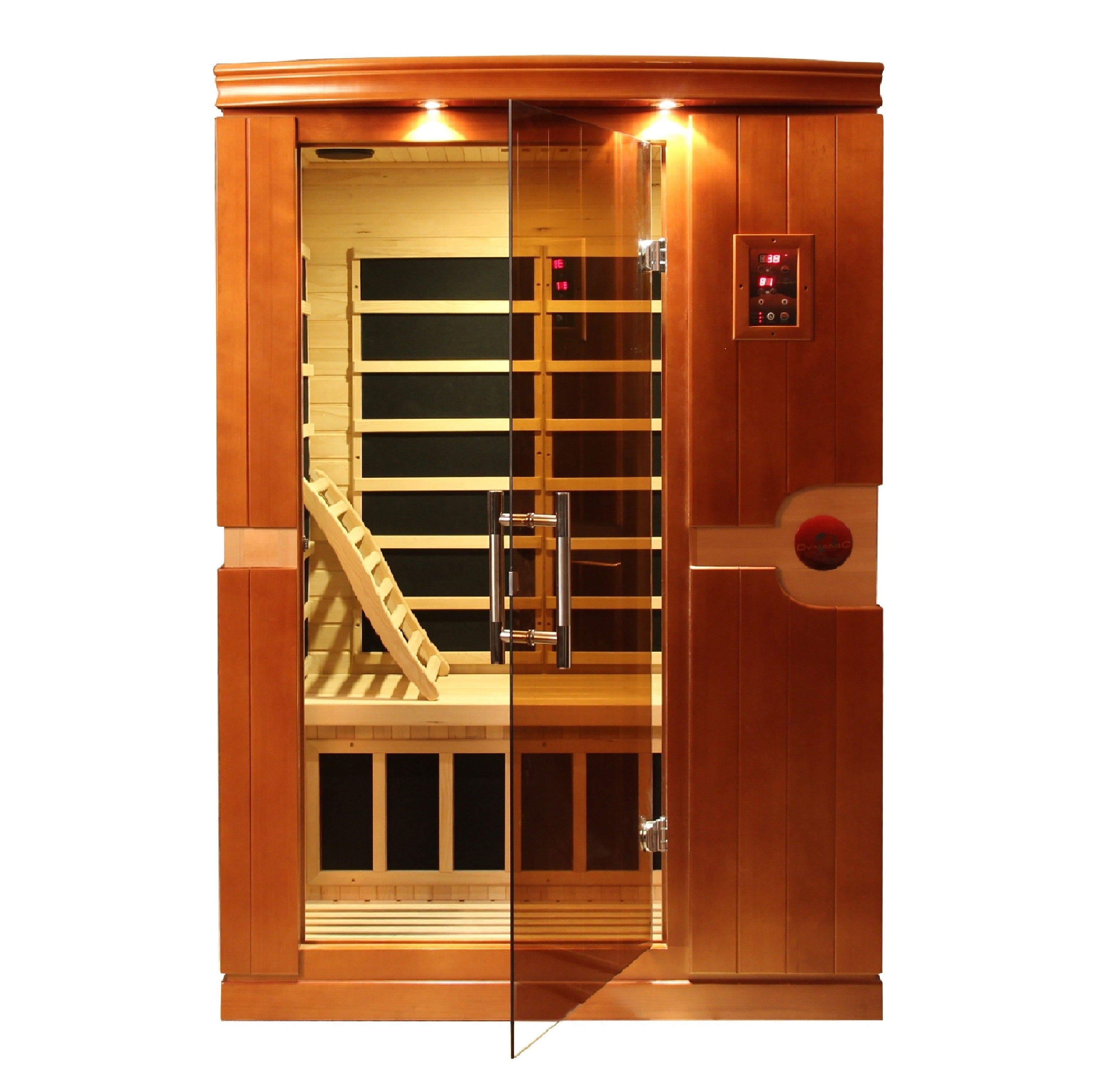 Dynamic Venice Sauna - Angle View with Bronze-Tinted Glass Door