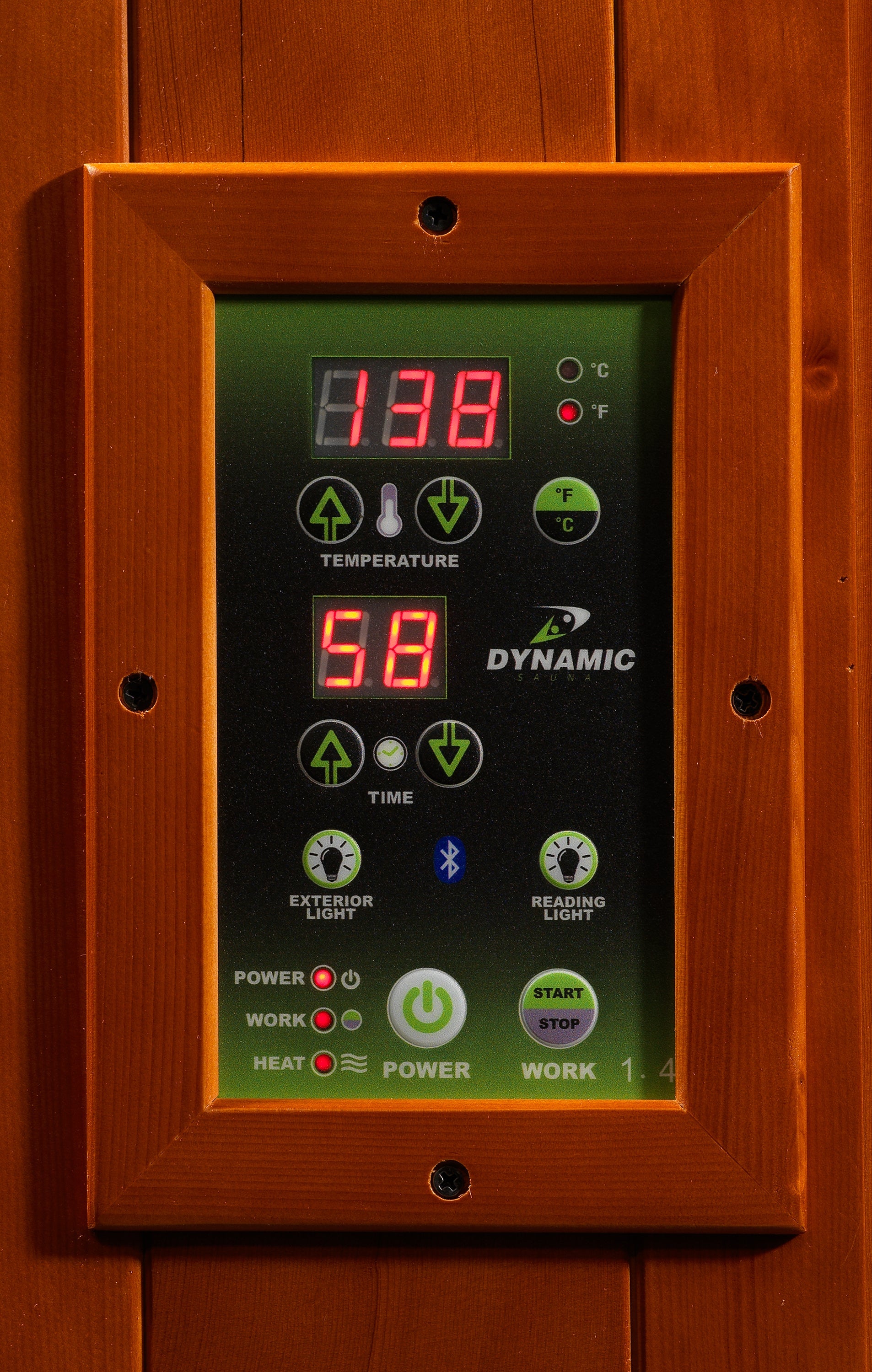 Dynamic Avila Sauna - Interior LED Control Panel
