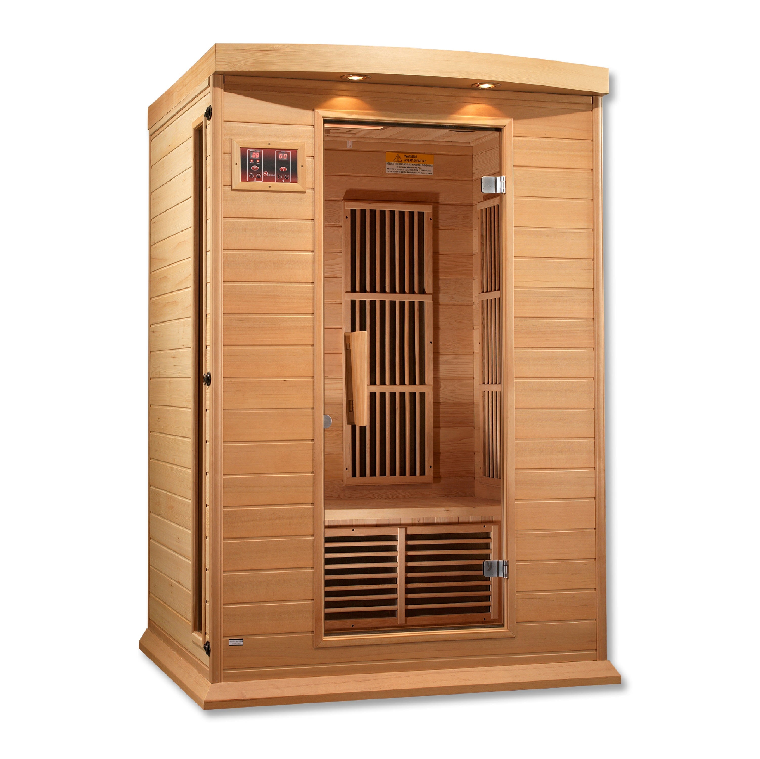 Maxxus MX-K206-01 2-Person Low EMF FAR Infrared Sauna - Front View