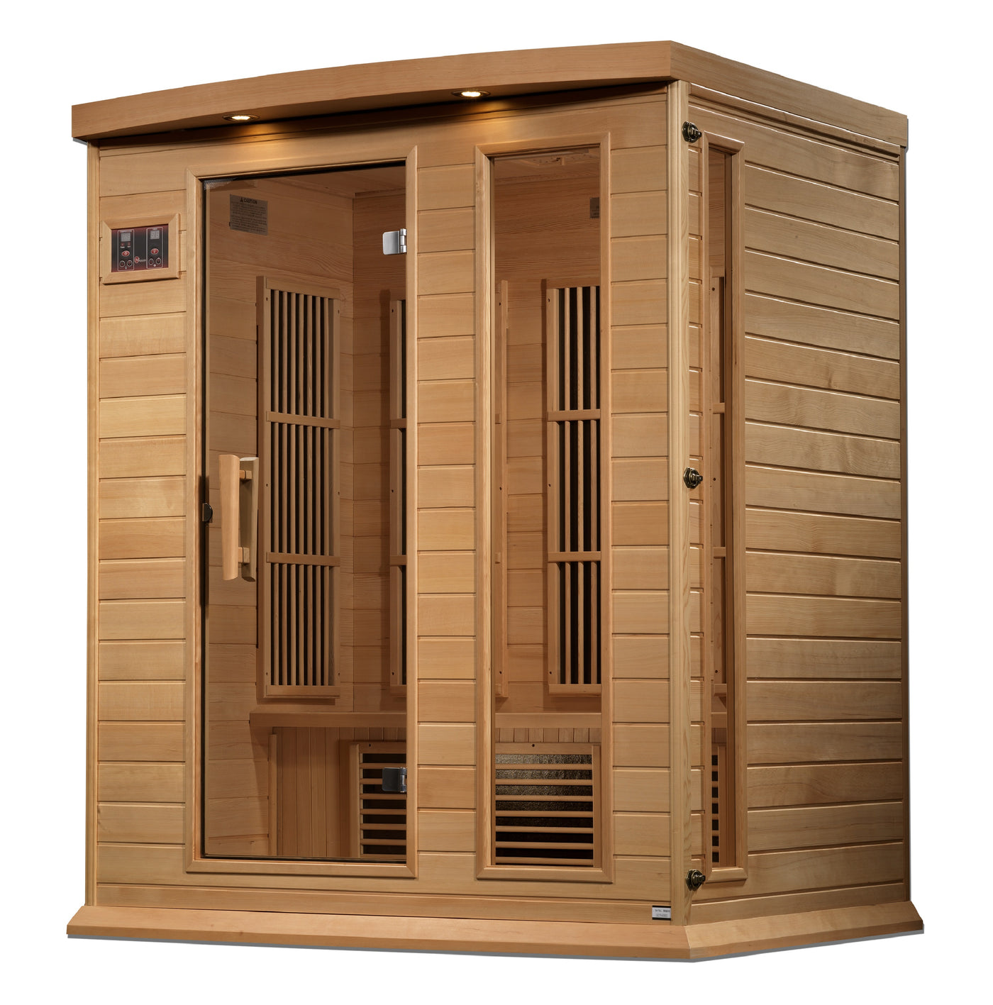 Maxxus MX-K306-01 3-Person Infrared Sauna - Interior View