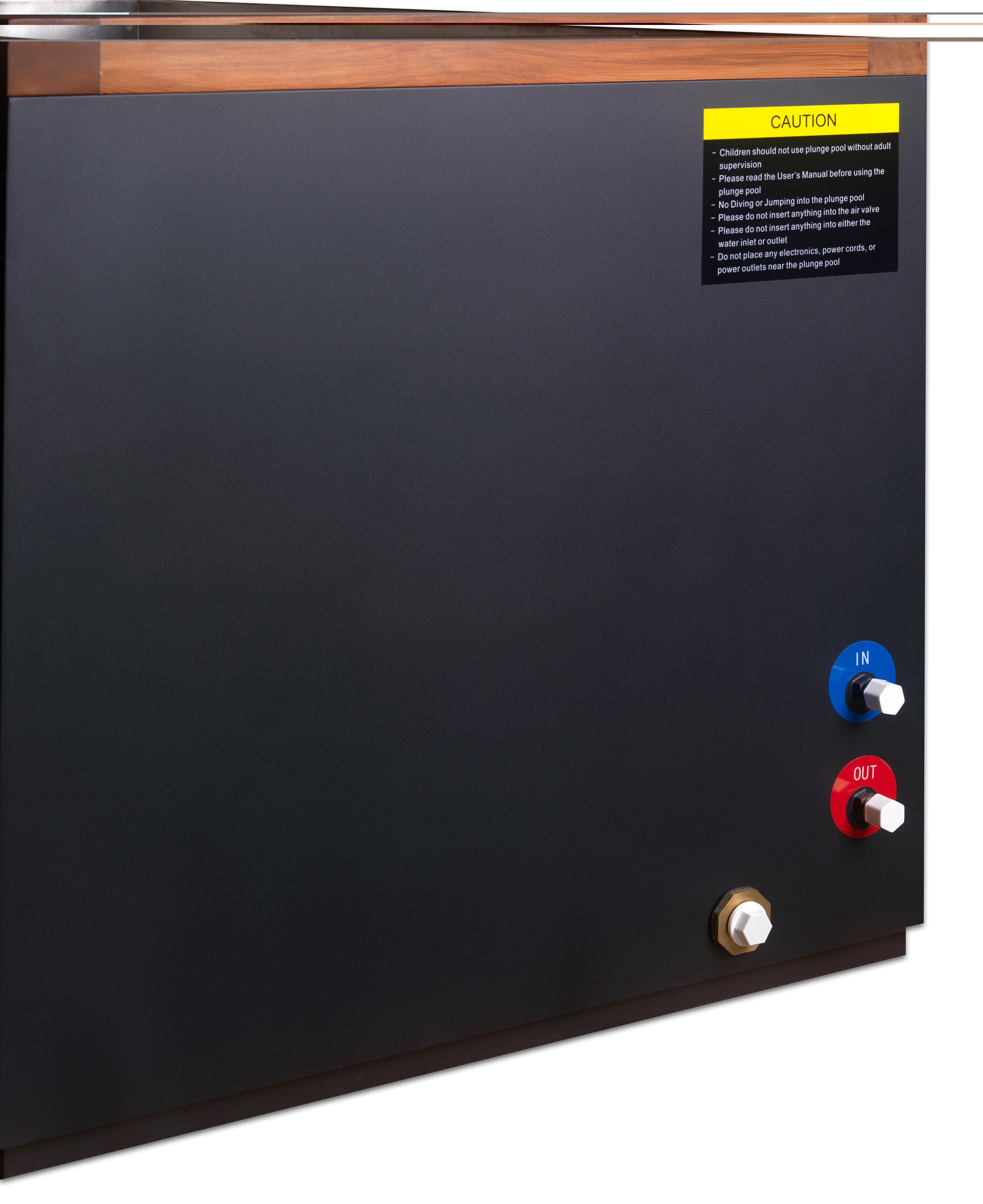 Cuboid 304 SS Cold Plunge Tub – Spa Connection View