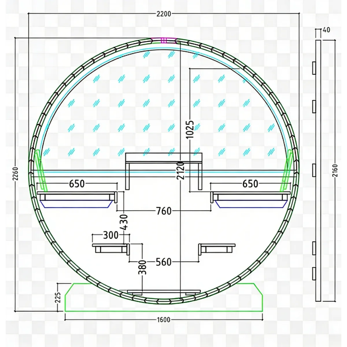 Vassa Finnish Barrel Sauna with WiFi Heater - Finnish Sauna Builders