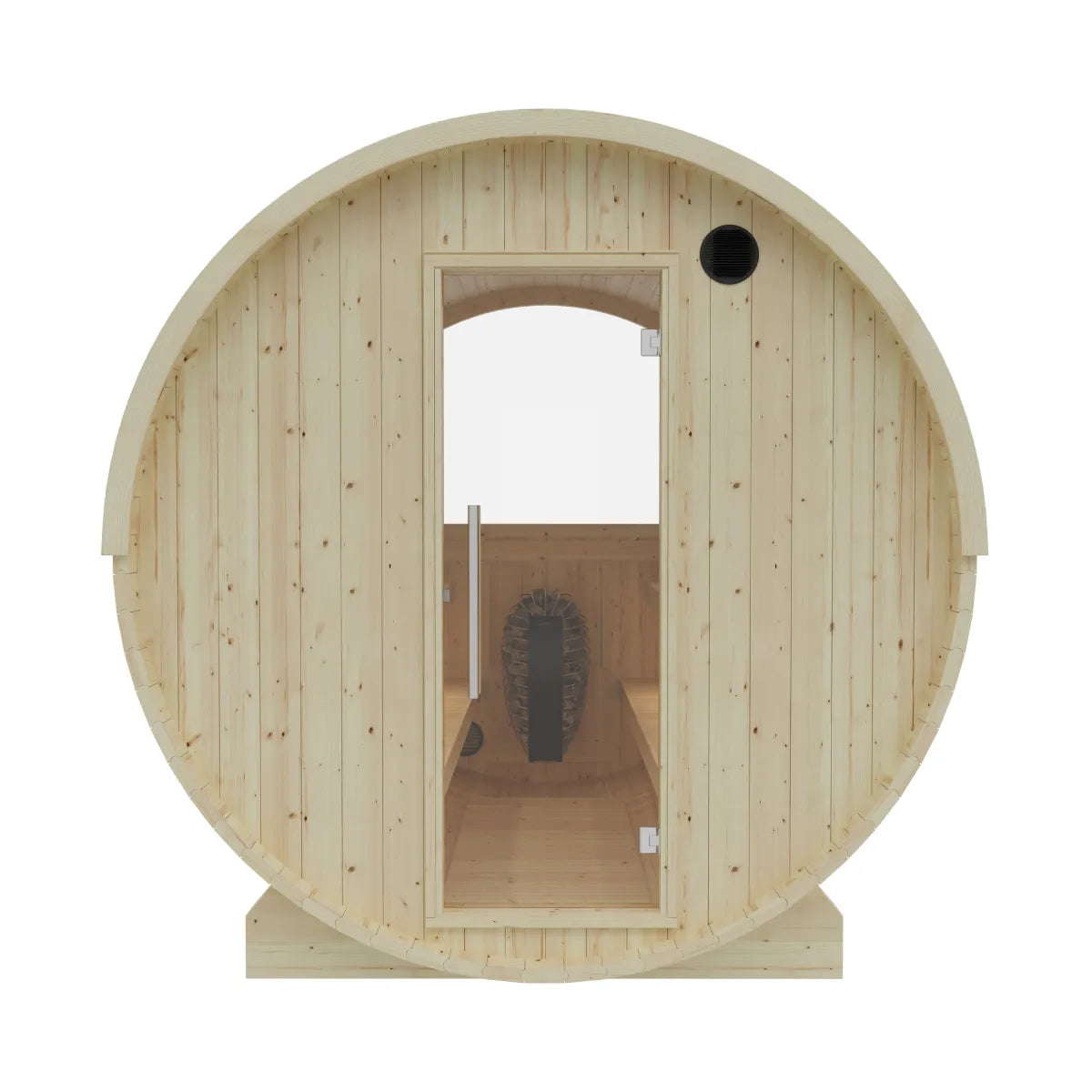 Vassa Finnish Barrel Sauna with WiFi Heater - Finnish Sauna Builders