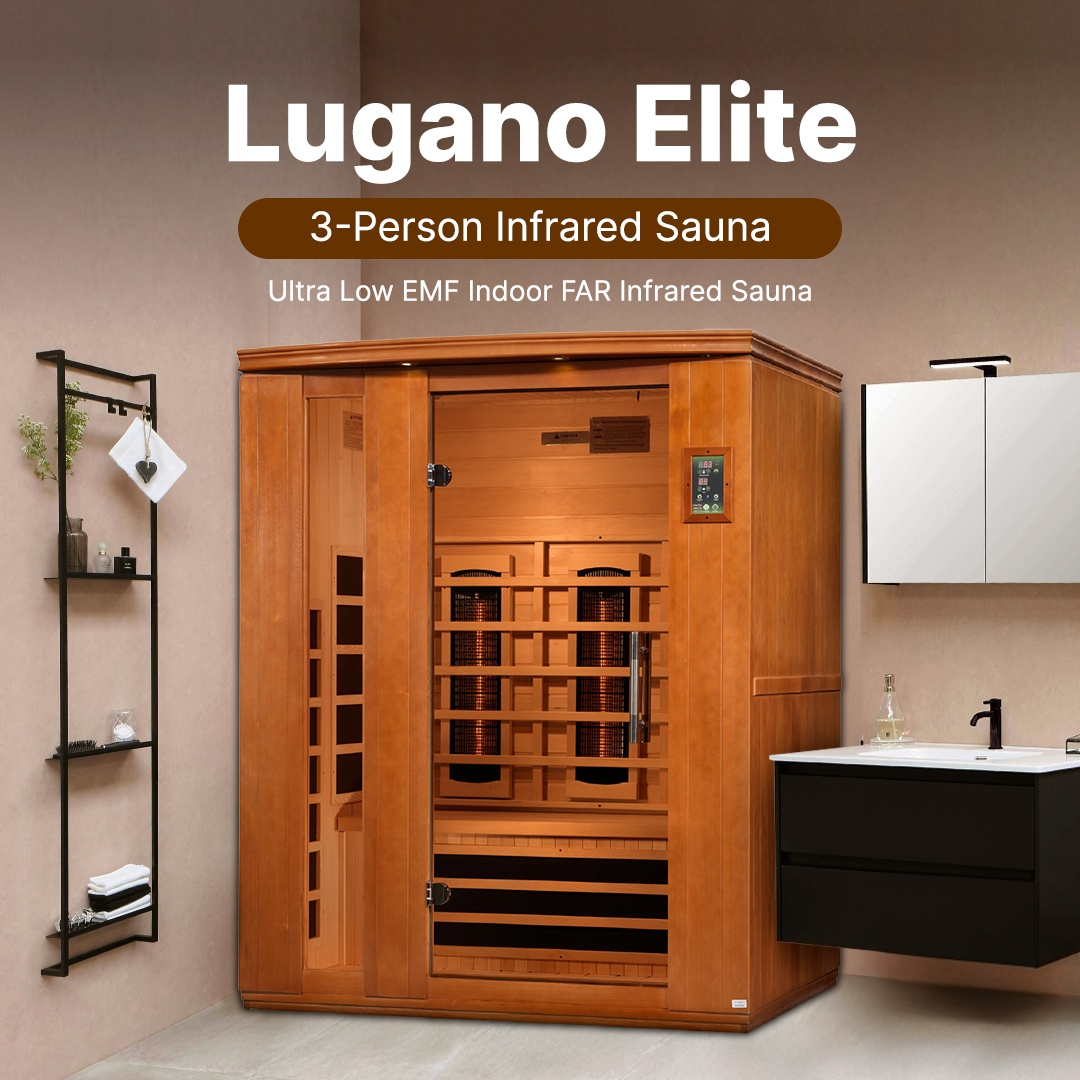 Dynamic Lugano DYN-6336-02 Infrared Sauna - Dimensions Overview