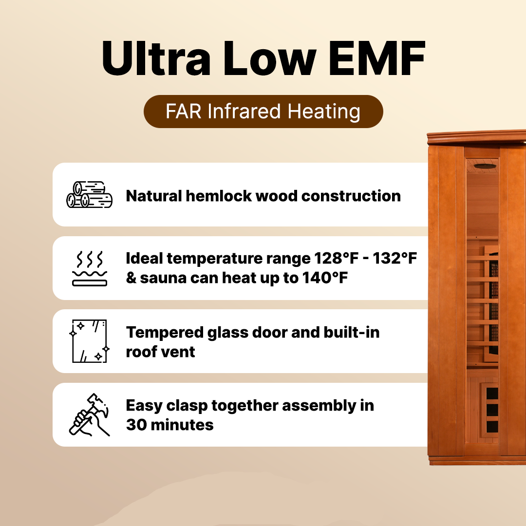 Dynamic Lugano DYN-6336-02 3-Person Infrared Sauna - Door Open View