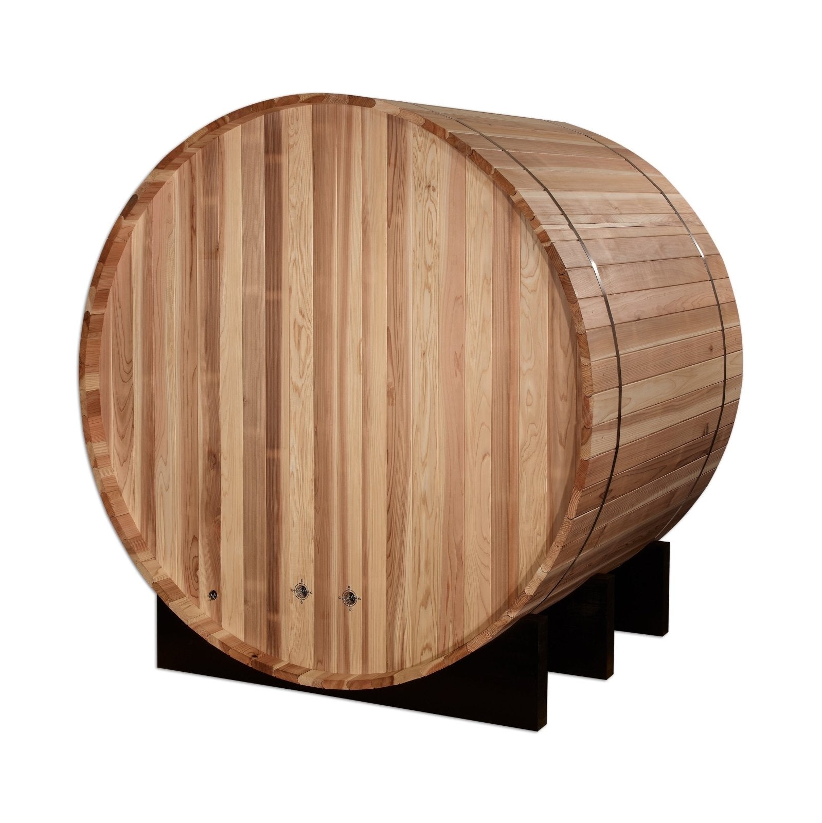 Golden Designs St. Moritz GDI-B002-01 2-Person Barrel Sauna - Door and Entry Detail