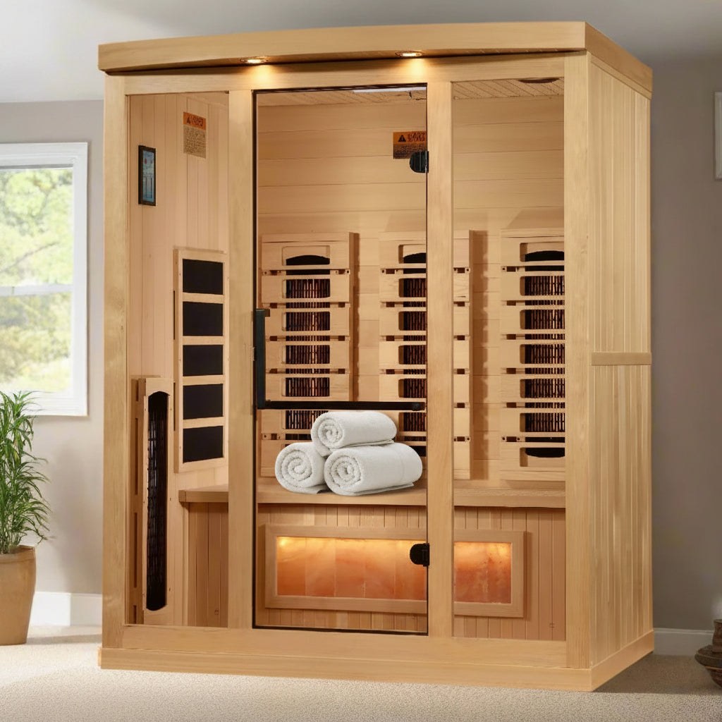 Golden Designs GDI-8030-03 Full Spectrum Sauna - Dimensions Diagram