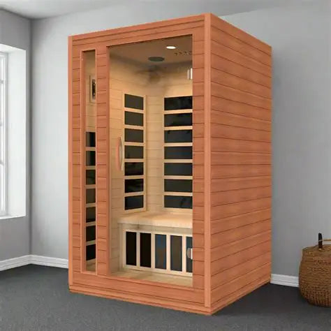 Dynamic Ultra Compact 1-person Ultra Low EMF FAR Indoor Infrared Sauna + Red Light Therapy | DYN-1101-01 Elite