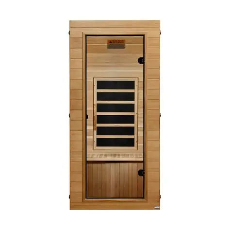 Dynamic Ultra Compact 1-person Ultra Low EMF FAR Indoor Infrared Sauna + Red Light Therapy | DYN-1101-01 Elite